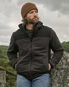TeeJays Mens Mountain Hooded Fleece