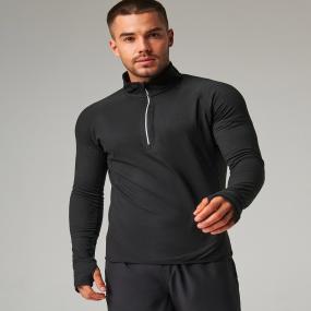 Long-sleeved  Zip Top