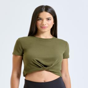 Womens TriDri Twist Crop Top