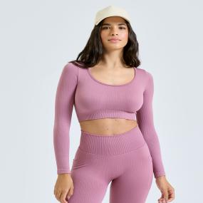 Womens TriDri Ribbed Seamless '3D Fit' Crop Top