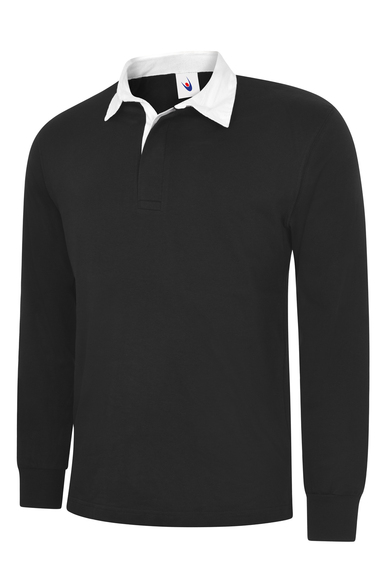 Classic Rugby Shirt In Black