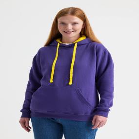 Contrast Hooded Sweatshirt
