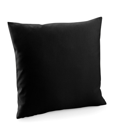 Fairtrade Cotton Canvas Cushion Cover In Black