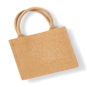 Shimmer Jute Mini Gift Bag