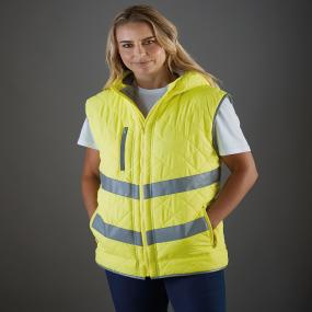 Hi-vis Kensington Hooded Gilet (HV007)
