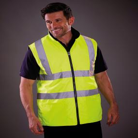 Hi-vis Reversible Fleece Bodywarmer (HV008F)