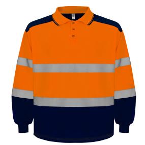 Hi-vis Two-tone Long Sleeve Polo (HVJ330)