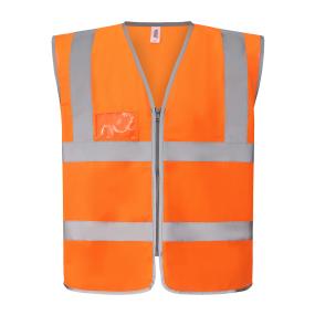 Hi-vis Zip ID Reflective Border Waistcoat (HVW103)
