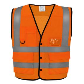 Hi-vis Superior Open Mesh Button Waistcoat (HVW860)