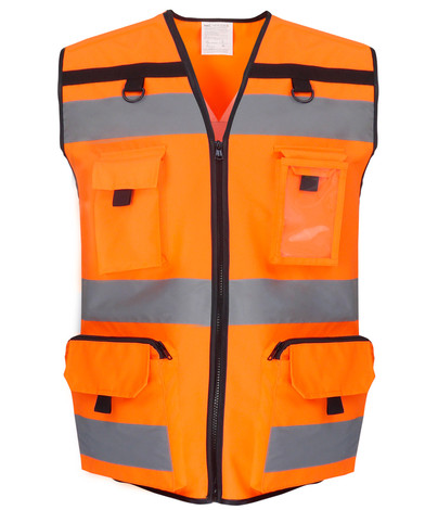 Hi-vis Ripstop Tool Vest (HVW108) In Hi-Vis Orange