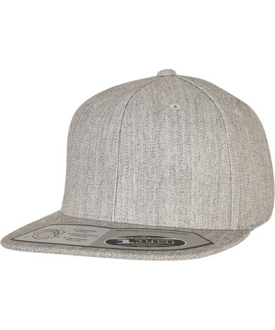 110 Fitted Snapback (110) In Heather Grey