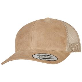 Imitation Suede Leather Trucker Cap (6606SU)